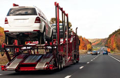 Truck with cars