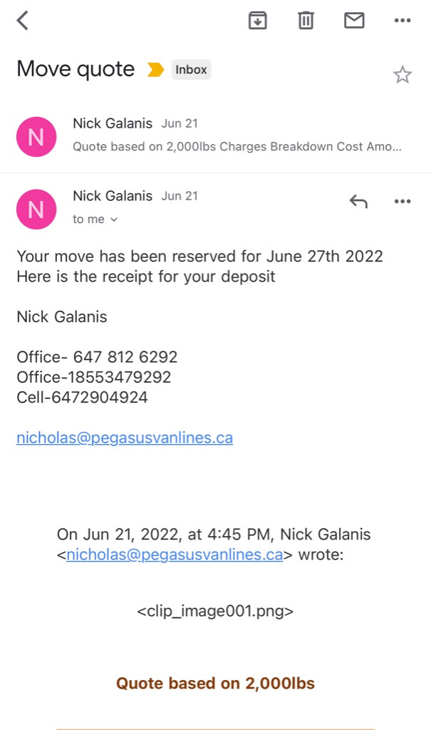 Photo by Marquita Duncan of Pegasus Vanlines  - Large