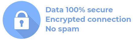 Data 100% secure, Encrypted connection, No spam